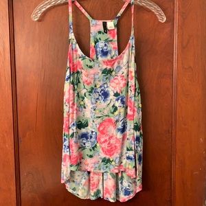 H&M flowered tank - size 6